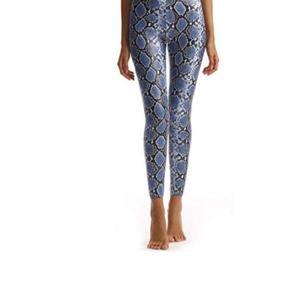 COMMANDO PERFECT CONTROL FAUX LEATHER LEGGING SLG50 BLUE SNAKE
